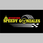 Speedy Gonzales mikina s kapucou stiahnutelnou šnúrkami a klokankovým vreckom vpredu 